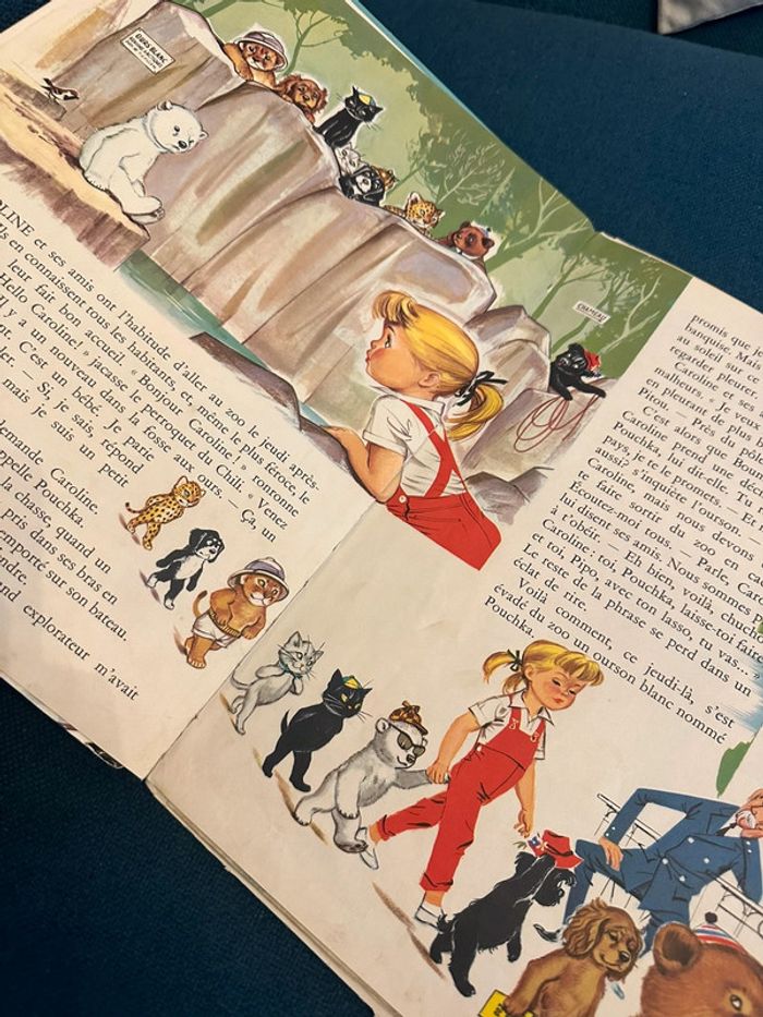 1968 Livre ancien Caroline au Pôle Nord Pierre Probst Grands albums Hachette bd - photo numéro 5