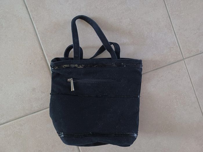 Sac à main en tissu coton épais et sequins