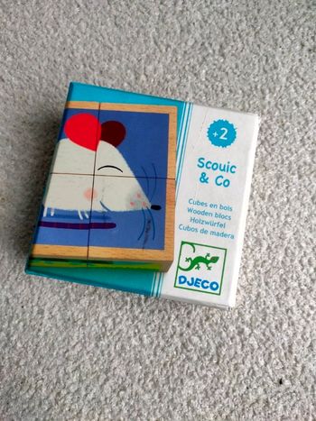 Puzzle cube en bois Djeco 