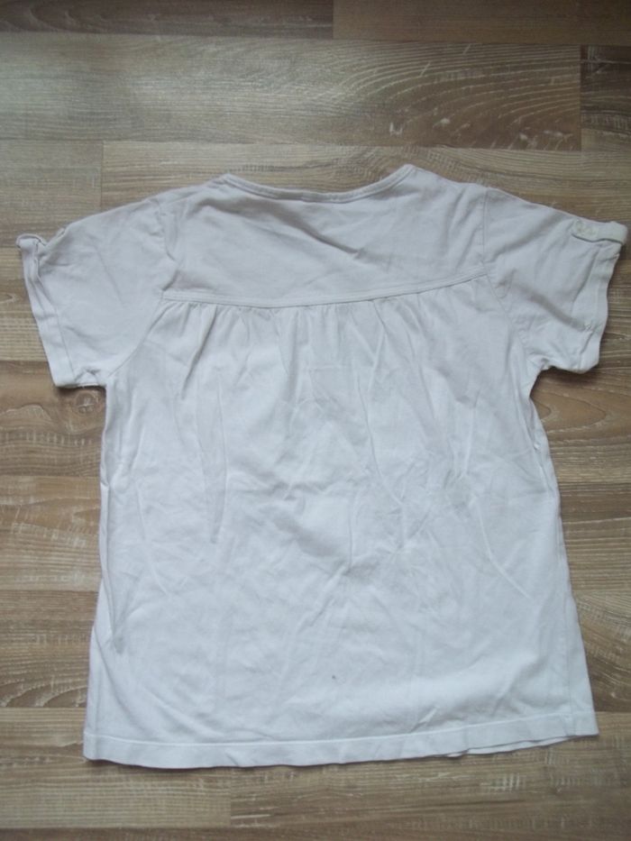 T-shirt blanc chat DA Okaïdi (2) 12 ans - photo numéro 5