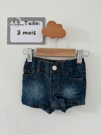 Short en jean - taille 3 mois 🌼