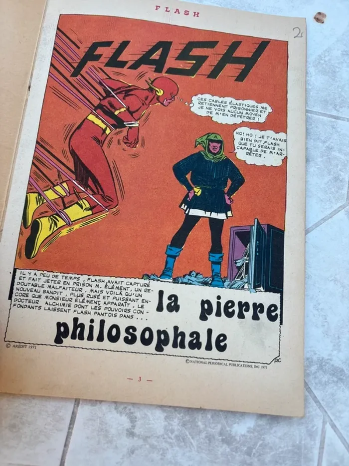 Flash La pierre philosophale (Éclair Comics1971) BD vintage rare - photo numéro 2
