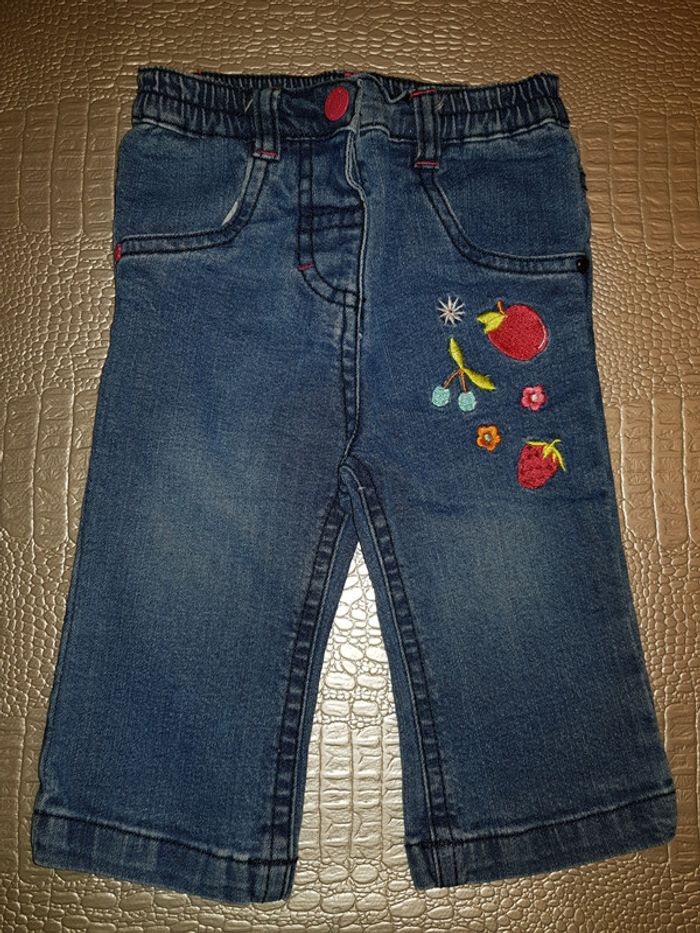 Ensemble jean et t-shirt manches longues 9 mois - photo numéro 4