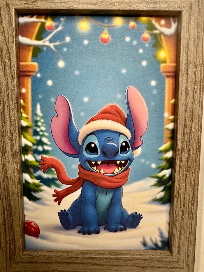 Affiche stitch thème Noel