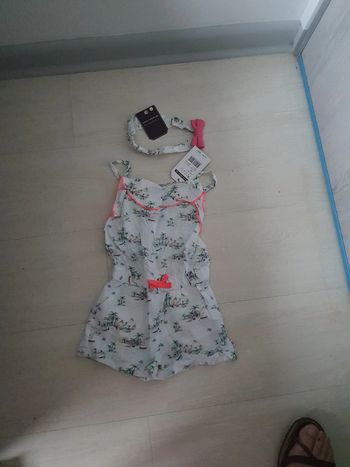 Ensemble Sergent Major taille 2 ans combishort et bandeau neuf avec étiquettes