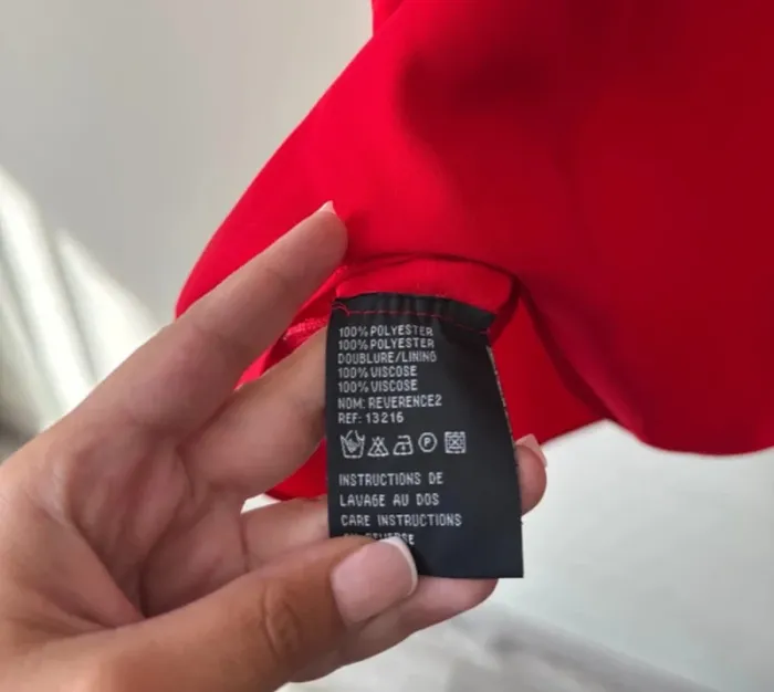 👗🌻 Robe rouge avec poche - très bon état - Sud express- taille M- été - photo numéro 5