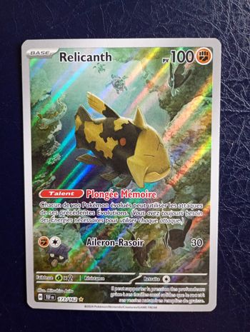 Cartte Pokémon Relicanth 173/162 AR EV5 Forces Temporelles 🇫🇷