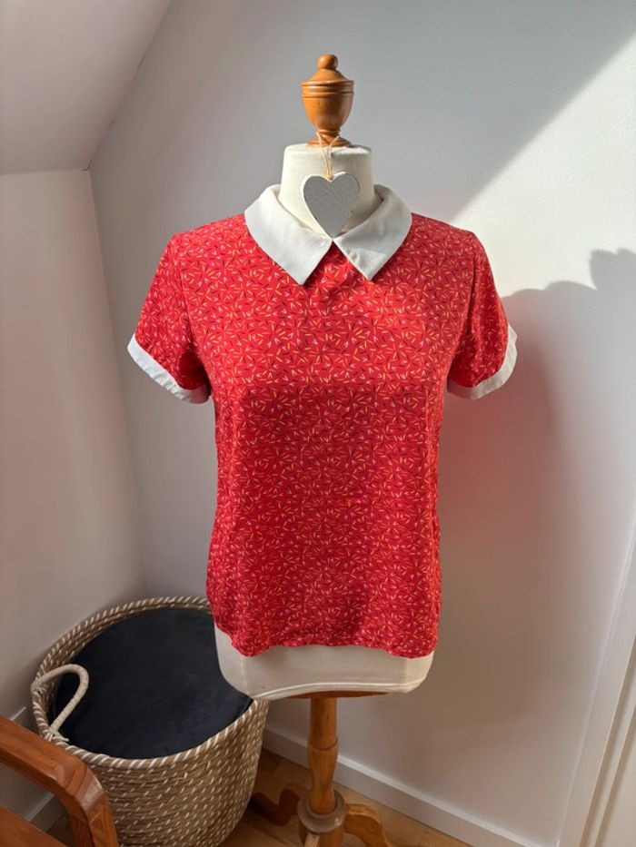 Blouse col Claudine - Rue des Abbesses - T38