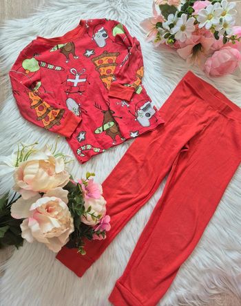 Pyjama Noël rigolo H&M – 3-4 ans 🎄🍕