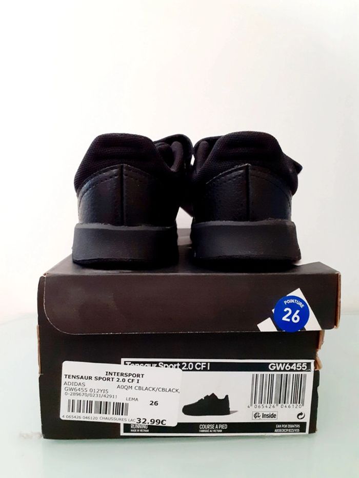 Adidas Tensaur Sport Black - Taille 26 - photo numéro 4