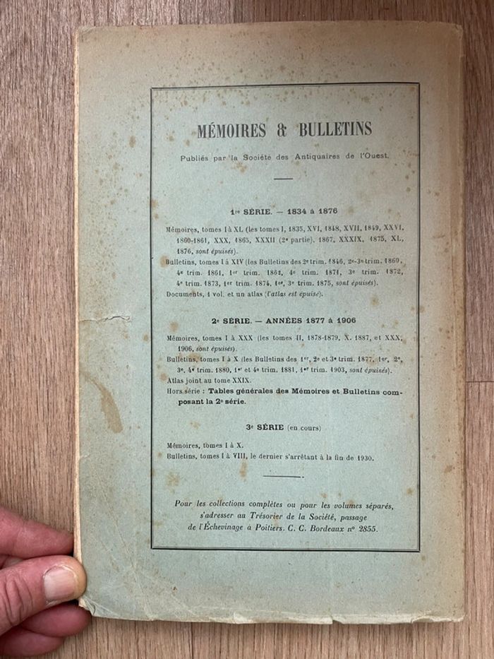 La société tome onzième Antiquaires de l’ouest 1933 - photo numéro 13