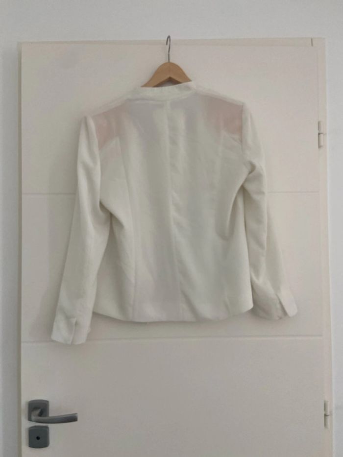 Blazer blanc Mango - photo numéro 6