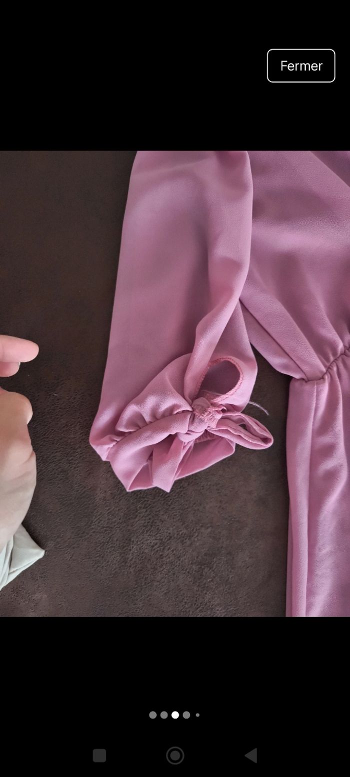 Robe vieux rose - M/L - photo numéro 3