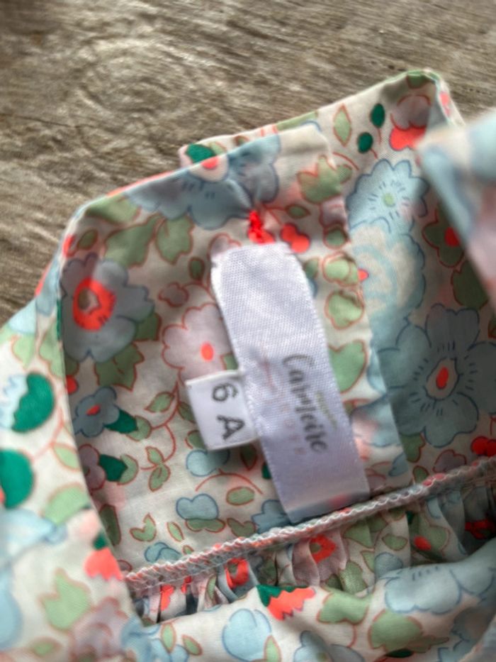Blouse en Liberty 6 ans - photo numéro 2