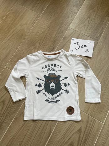 T-shirt manches longues 3 ans