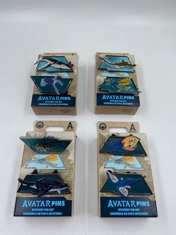 Set complet 8 Pin's Disney Parks Avatar Pandora Way of Water - Édition Mystère