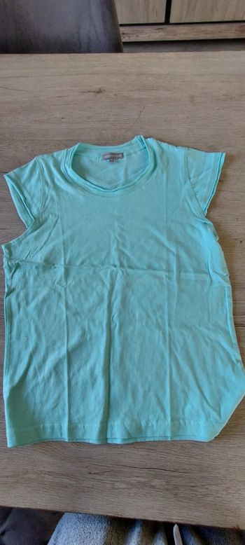 T shirt turquoise sans manche, Casualwoman, Tex, taille M