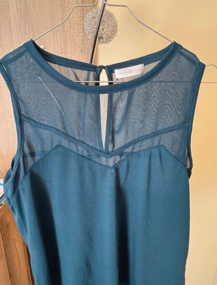 Débardeur blouse bleu roi Taille 42 - photo numéro 2