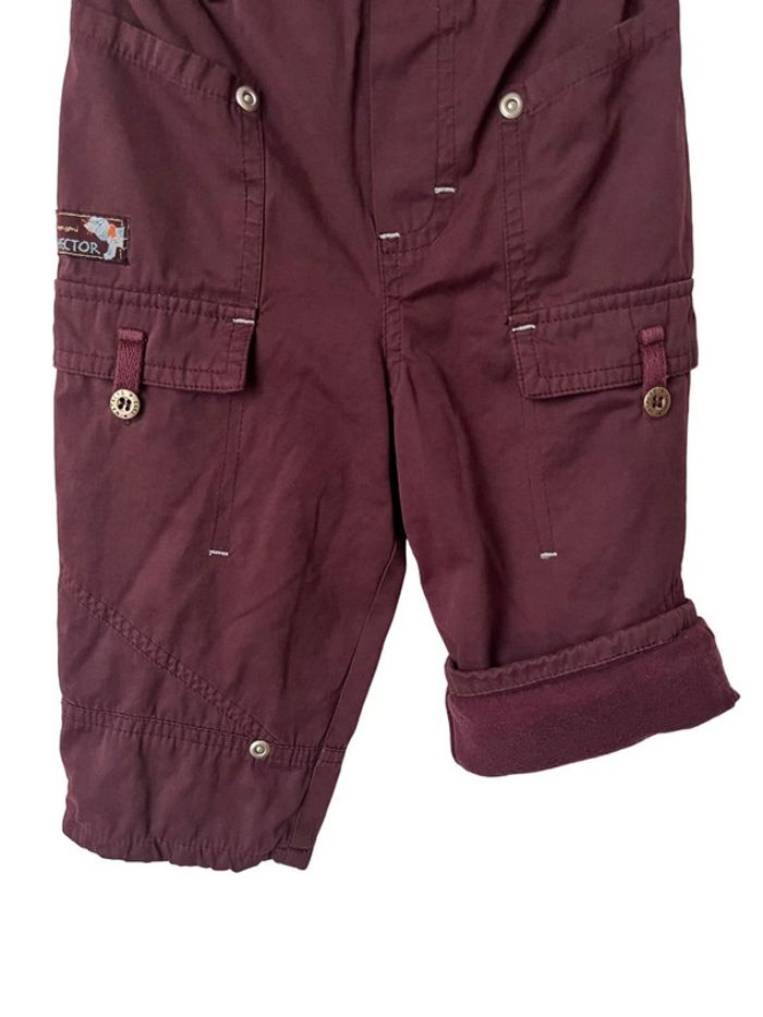 Pantalon confortable doublé couleur pourpre - Natalys 1 an (74cm) - photo numéro 2