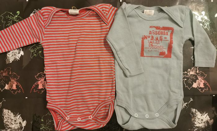 lot de 2 bodys taille 3 mois