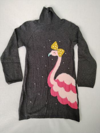 Robe automne/hiver Flament rose DPAM 8 ans
