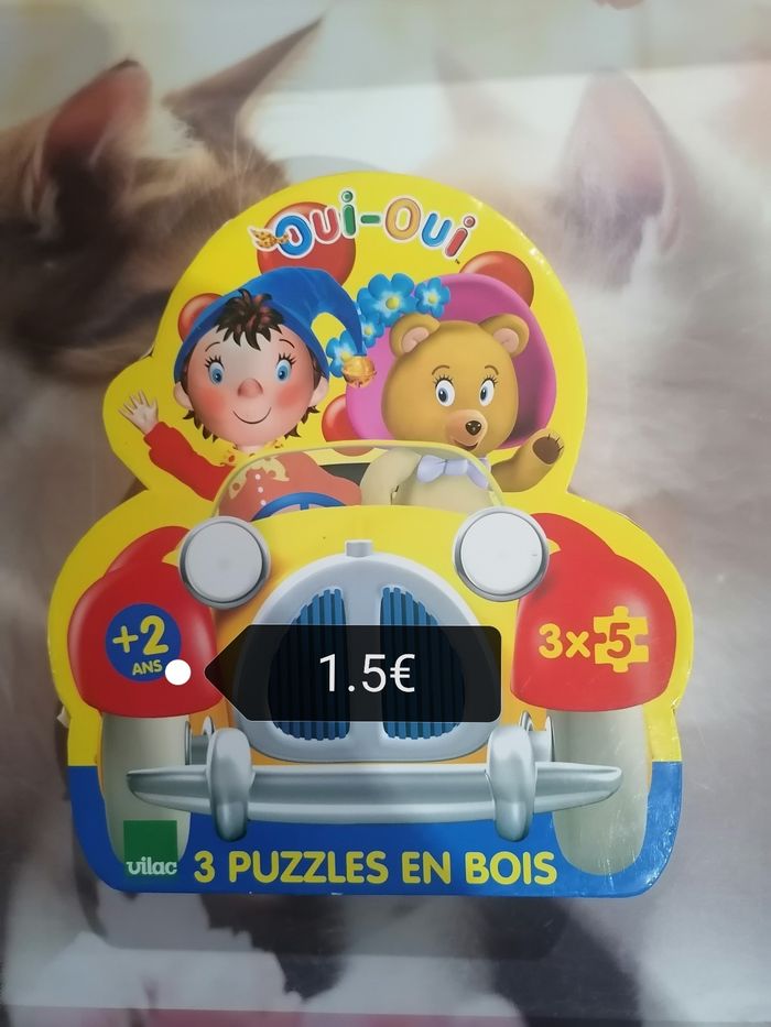 Puzzle en bois oui oui.