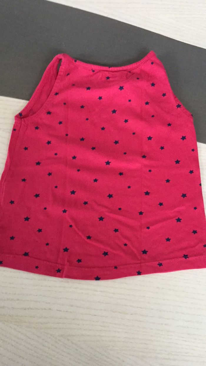 Débardeur Okaidi fuschia étoiles 3 ans - photo numéro 4