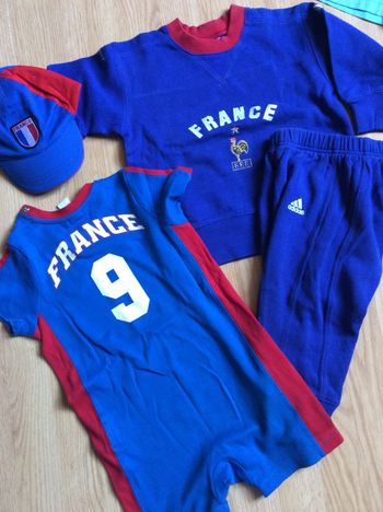 Lot équipe de france#vintage euro 2004# Taille 18/24 mois#fff