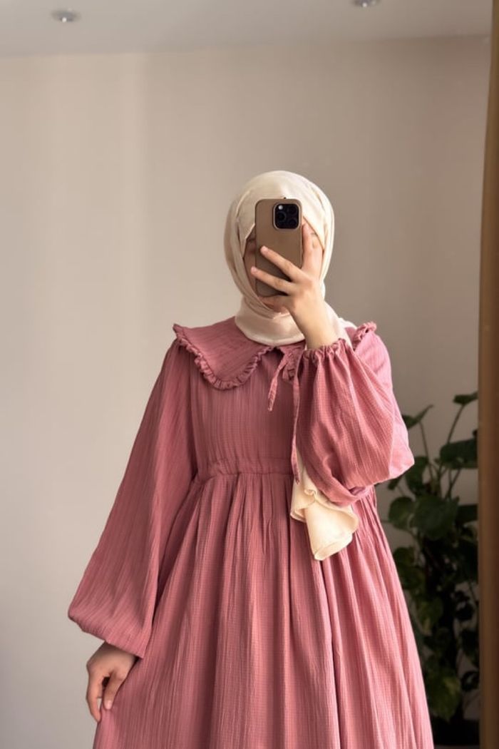 Robe longue en coton