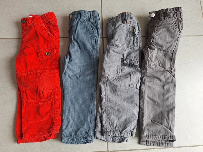 Lot de 4 pantalons hiver garçon 2 ans