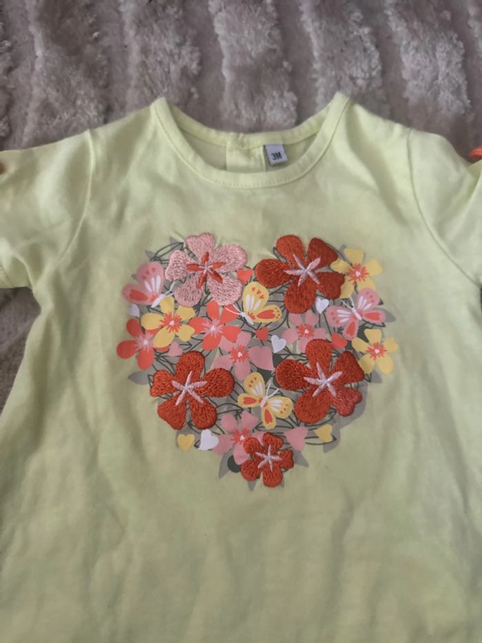 T-shirt bébé fille – 3 mois - photo numéro 2