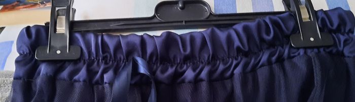 JUPE LONGUE GAZE BLEU MARINE - photo numéro 2