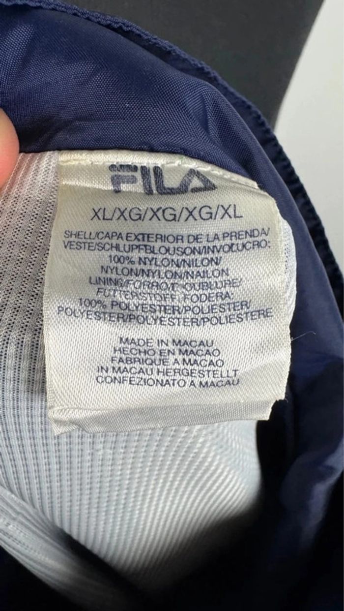 Veste vintage Fila bleu marine taille XL - photo numéro 7