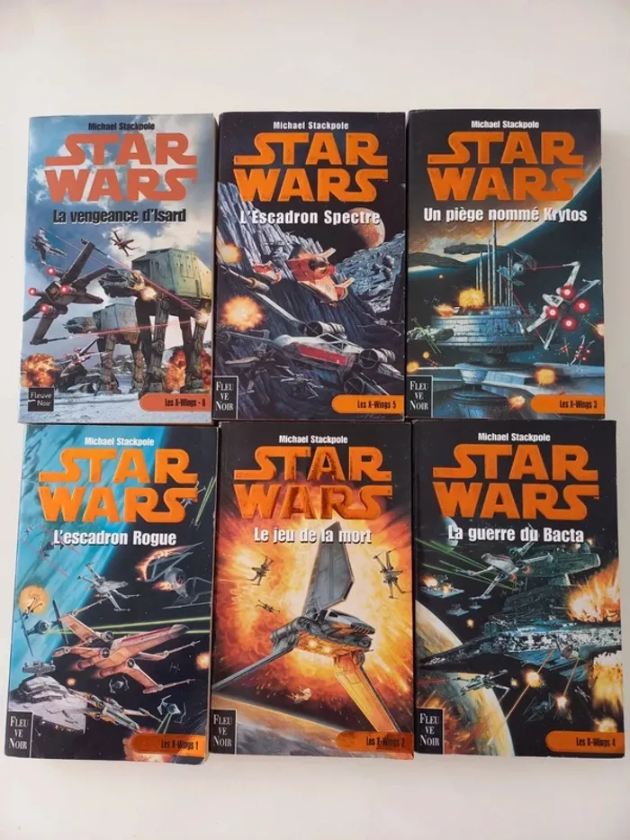 Lot de 6 livres de poche Star wars Les X-wings