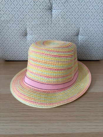 Chapeau "Effet Paille" Multicolore