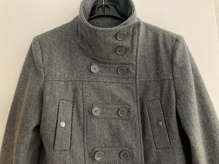 Manteau gris laine - photo numéro 2