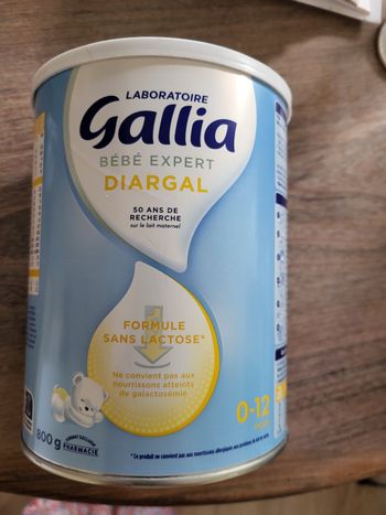 Gallia Diargal sans lactose