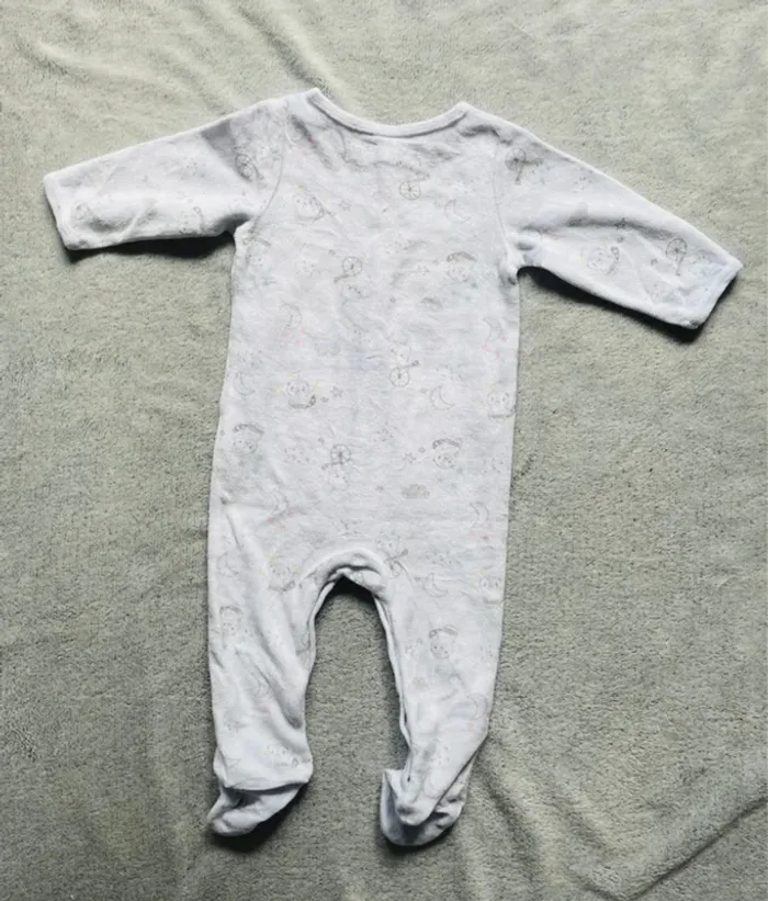 Pyjama velours, 12 mois - photo numéro 3