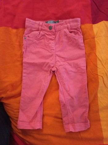 Jean saumon 6 à 9 mois en coton