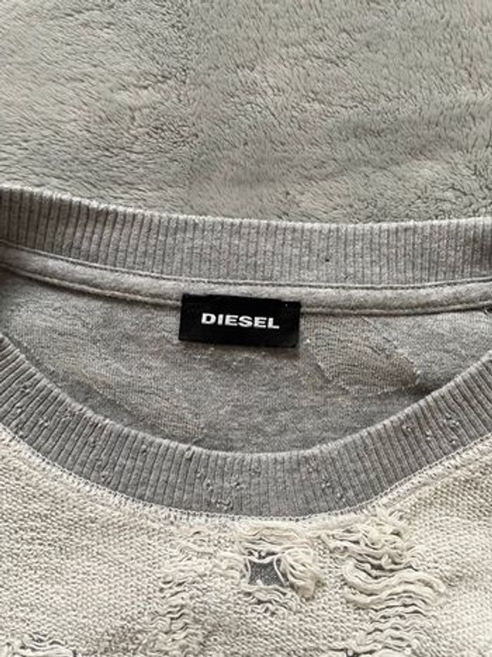 Sweat Diesel Destroy doublure argentée & piercing - Taille M - photo numéro 4