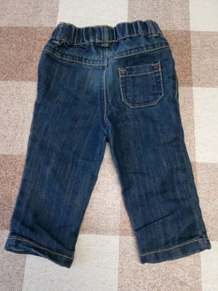 Jeans 6 mois bleu épais orchestra - photo numéro 3
