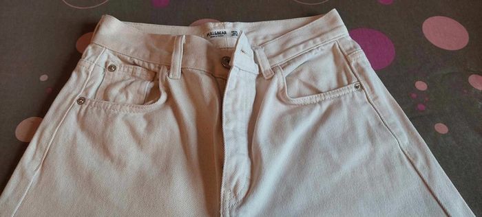 Joli jean femme Pull&Bear mom bicolore 34 très bon état - photo numéro 7