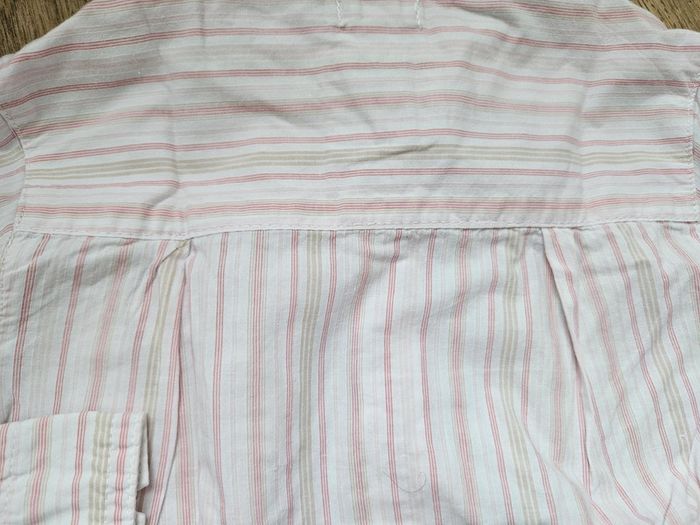Chemise manches longues rayée blanche et rose Obaïbi 18 mois - photo numéro 6