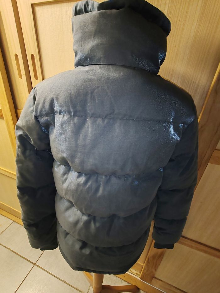 Doudoune parka femme ETAM taille xs 34 grise bleue - photo numéro 2