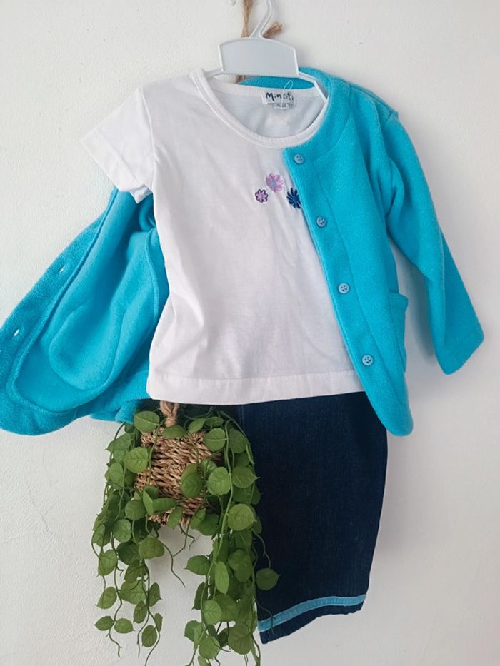 🌸 Mignon ensemble Minoti taille 18-23mois - photo numéro 2
