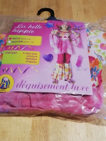Déguisement enfant fille la belle hippie 4-6ans