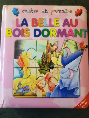 Livre et puzzles La Belle au bois dormant