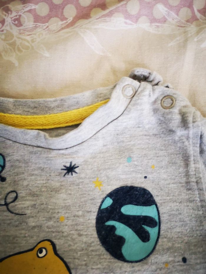 #t-shirt ML bébé garçon 12 mois - photo numéro 2