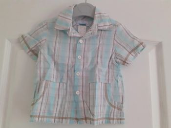 Chemise manches courtes garçon 9 mois