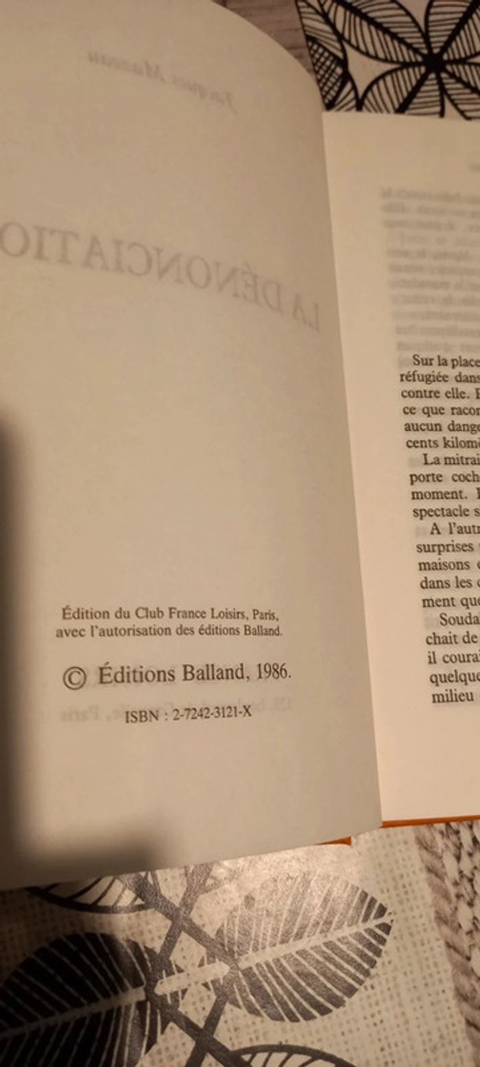 La dénonciation- Jacques Mazeau - photo numéro 3